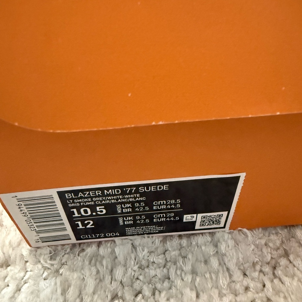 Like New! Nike Mid Blazer ‘77 Grey Suede Men’s 10.5 / Women’s 12 - Picture 7 of 7